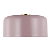  7705401EN3-136 - Malone transitional 1-light LED indoor dimmable large ceiling flush mount in rose finish with rose s